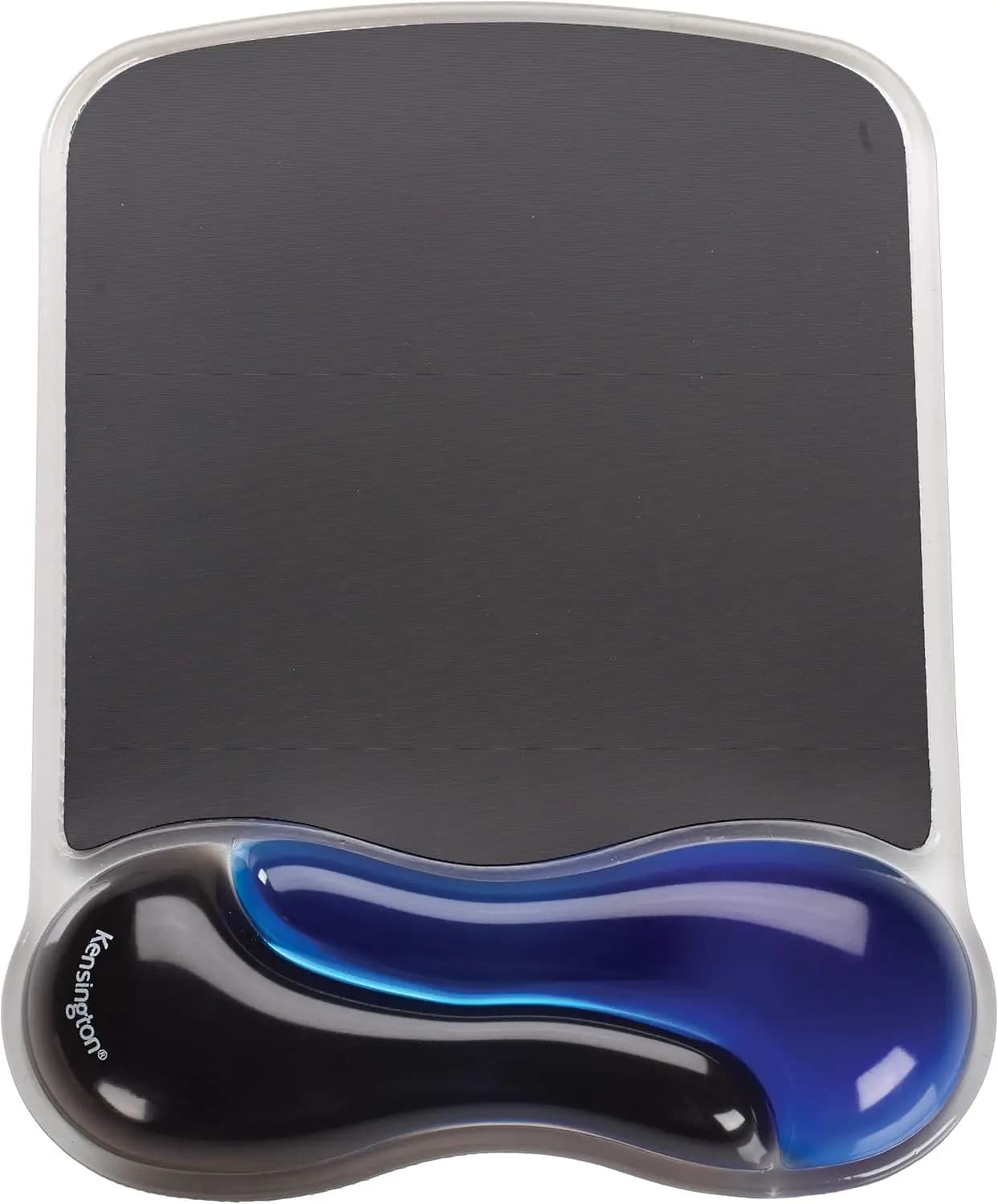Tappetino per mouse ergonomico in gel con poggiapolsi, supporto antiscivolo confortevole per computer, laptop, ufficio e casa, blu 9,6x7,6 pollici