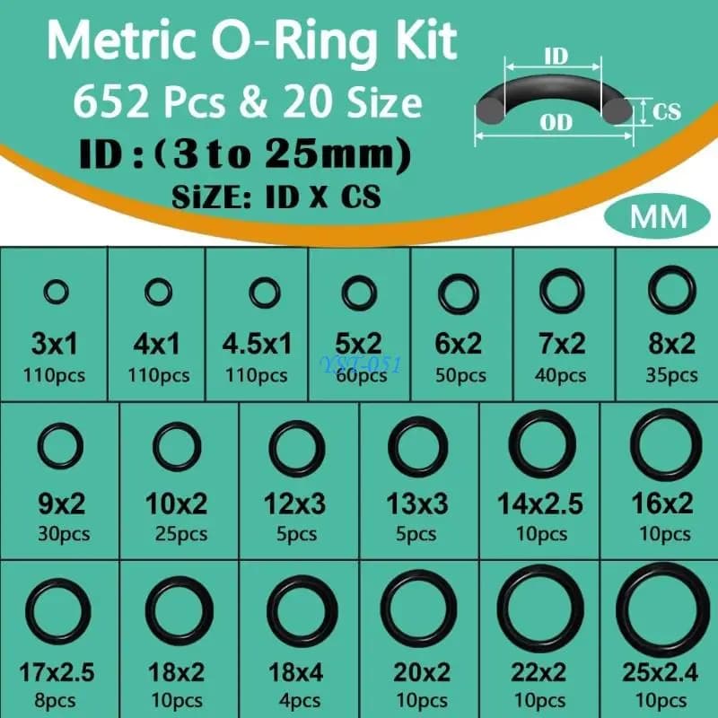 E15A Set assortment Washers for hydraulic systems and taps Hydraulic Gasket O-ring