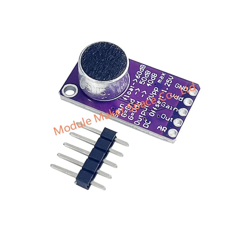 MAX9814 Microfono AGC Modulo scheda amplificatore Controllo guadagno automatico per Arduino Rapporto di attacco e rilascio programmabile Basso THD