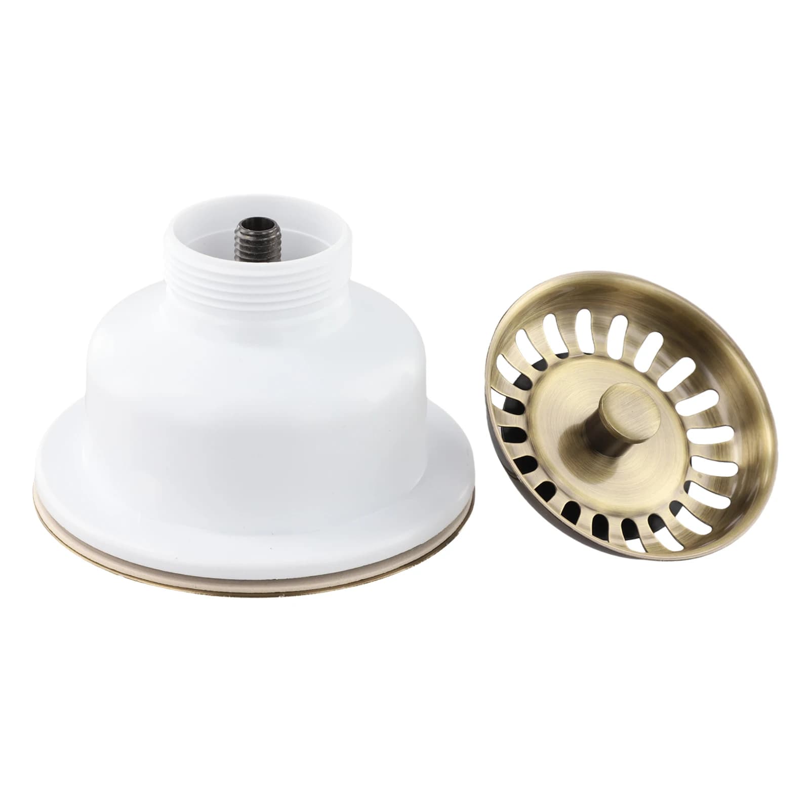 Scolapiatti Efficiente con Placcatura in Rame PVD, Cestello Filtro per Lavello da Cucina, Accessorio Scolapiatti con Diametro di Lancio Mm
