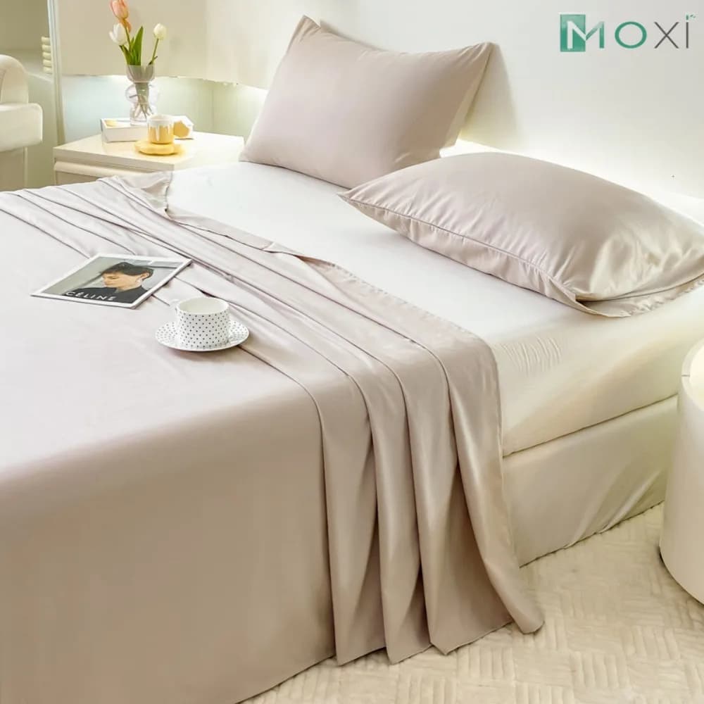 Lenzuolo Full Size copriletto traspirante e rinfrescante copriletto di lusso per Hotel tasche profonde Extra morbide coprimaterasso senza rughe Decor