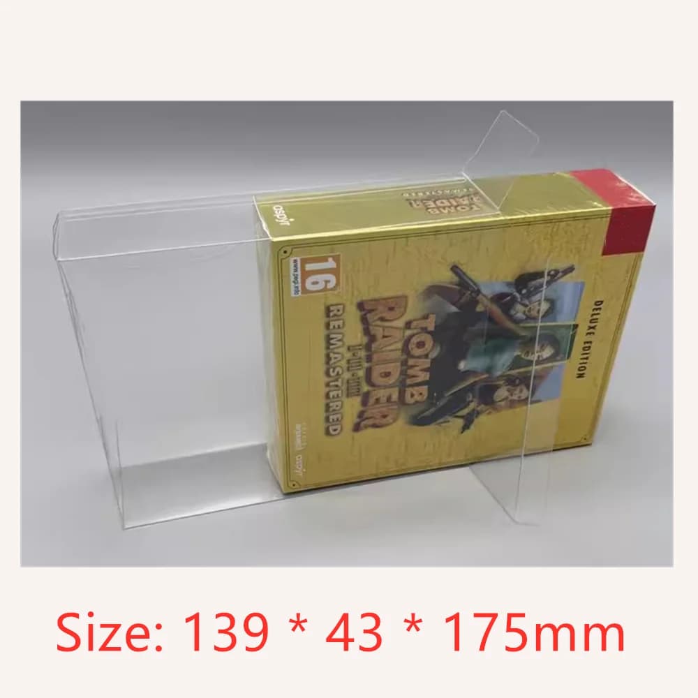 Protezione scatola trasparente per Lara Croft: Tomb Raider/Switch/NS /PS5 Raccogli scatole TEP Storage Game Shell Vetrina trasparente