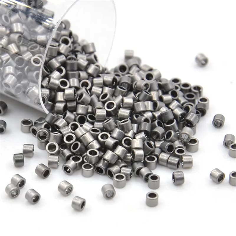 1.6mm Perle di vetro imitazione Delica 10 g/tubo 2000 pezzi Perline di semi di colore smerigliato opaco per gioielli fatti a mano Accessori per indumenti fai da te