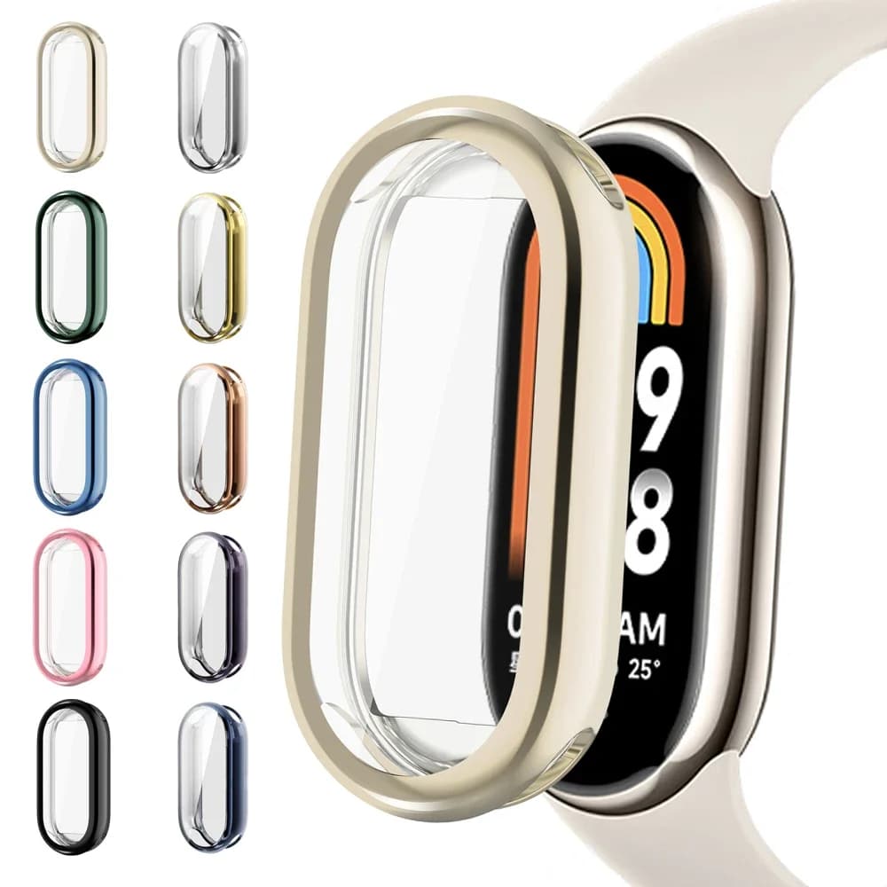 Protective case in TPU for Xiaomi Mi Band 8 9 Soft Case Cover for full screen Cover for bumper for Mi Band 8 9 smart watch