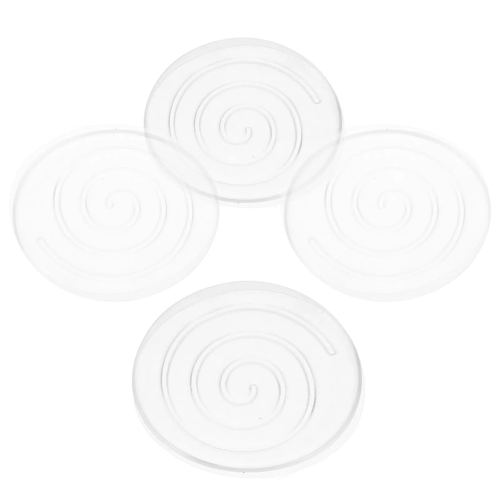 4 pezzi di protezioni rotonde antiscivolo per mobili, trasparenti, autoadesive, per gambe di sedie e tavoli, riducono il rumore, per la casa