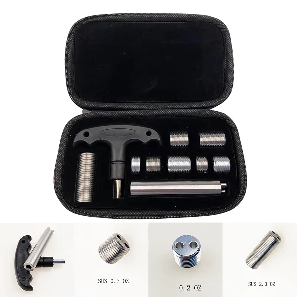 Kit di Pesi per Stecca da Biliardo in Alluminio e Acciaio Inossidabile, Viti e Attrezzi per Pesi Stecca da Biliardo Nuovi