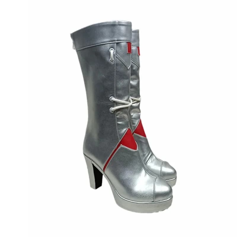 Gioco Arknights Skadi il cuore corrompuesto Scarpe cosplay Stivali realizzati su Halloween Custom6;d'3,h'7.b;