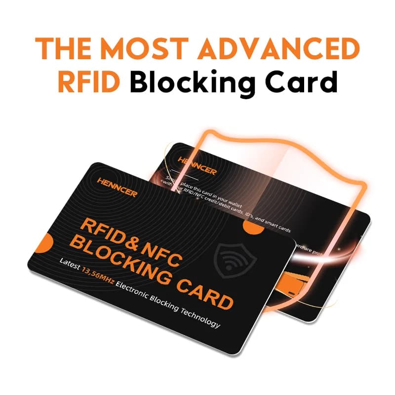 Carte di blocco RFID Senza contatto NFC Debit Carta di credito Protezione per passaporto Set di blocchi Blocco RFID con design antifurto intelligente