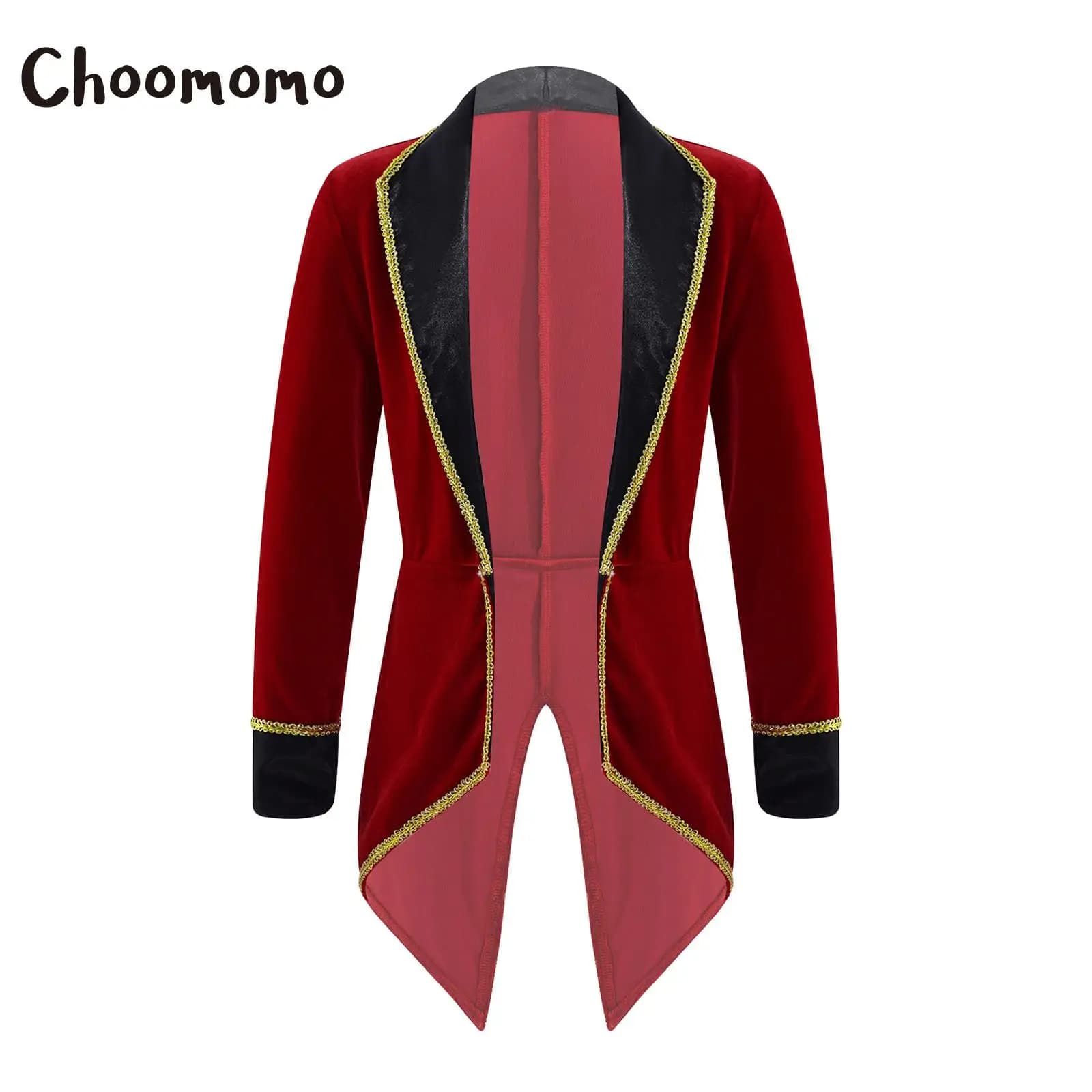 Ragazzi Ragazze Circo Direttore di circo Costumi Halloween Leone Tamer Showman Cosplay Frac Giubbotti Maniche lunghe Mago Smoking Blazer