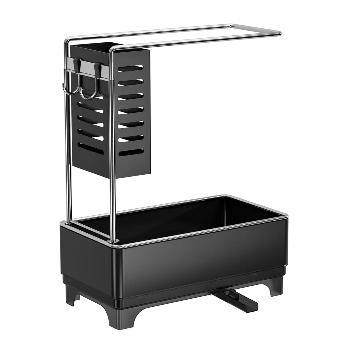 Porta spugna per scolapiatti per lavello da cucina con dispenser di sapone e portasciugamani, design salvaspazio per cucine pulite