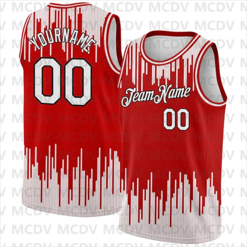Custom Gold White-Royal Abstract Vertical Lines Authentic City Edition basket Jersey