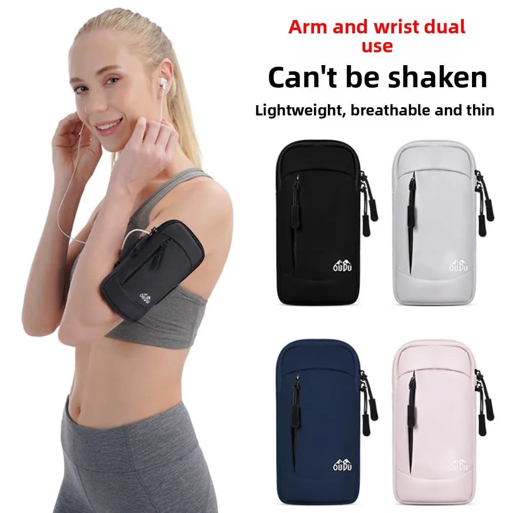 Shoulder Belt Running Phone Arm Bag Waterproof Lightweight Running Phone Holder Large Capacity Vertical Armband Sports Phone Bag