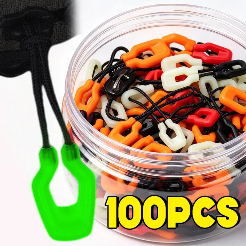 Luminous Zipper Puller Glow in The Dark Zipper Head Backpack Tail Rope Anti-lost Tent Zipper Pull Extension Knapsack Slider Head