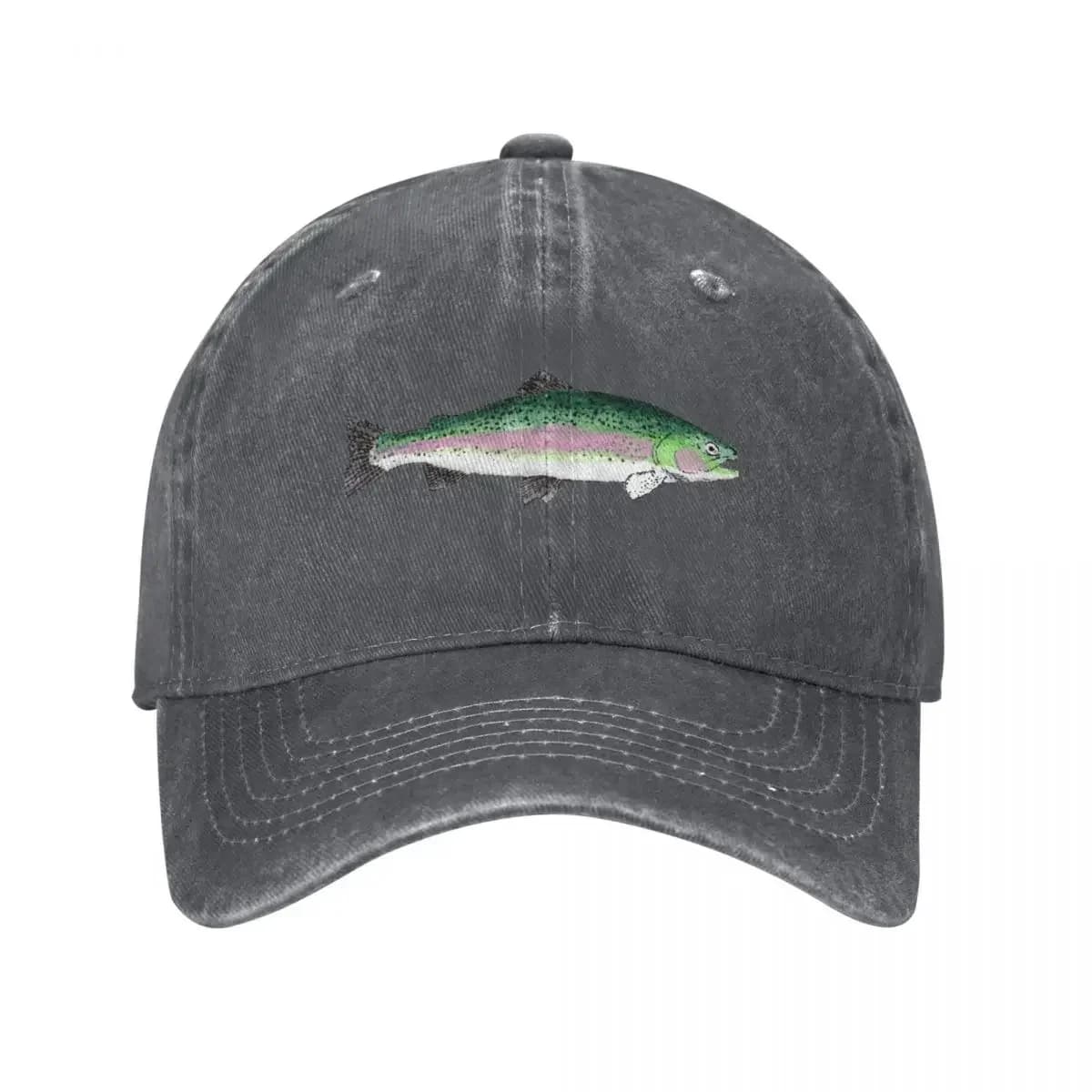 Rainbow Trout Baseball Cap Hat men beach hat Rave birthday Hats For Men Women's