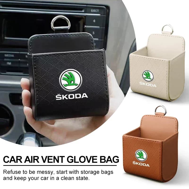 Organizzatore per Auto con Portaoggetti per Telefono e Occhiali per Skoda Octavia 1 2 3 A4 A5 A7 MK2 Kodiaq Superb 3 Rapid Fabia 1