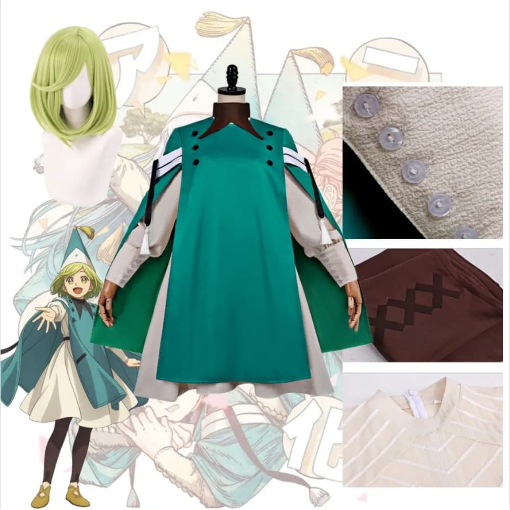 Witch Hat Atelier Coco Tetia Riche Cosplay Costume Anime Roleplay Outfit Magic Robe for Women Comic Con Halloween Ready in Stock