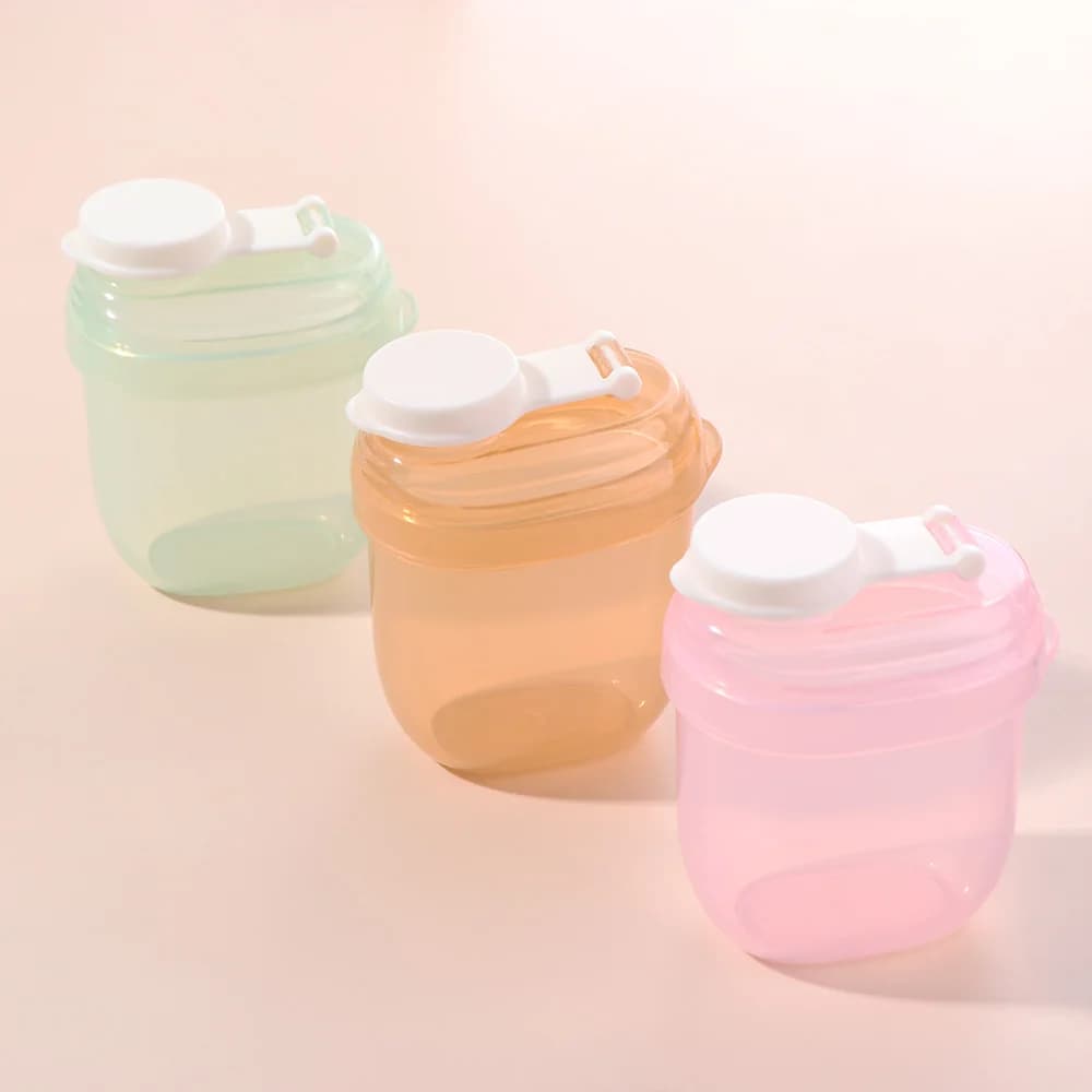 Contenitore per latte in polvere per bambini con cereali essenziali Contenitore per il pranzo in polvere per latte Contenitore per snack per bambini con barattolo sigillante per cucchiaio in polvere di latte