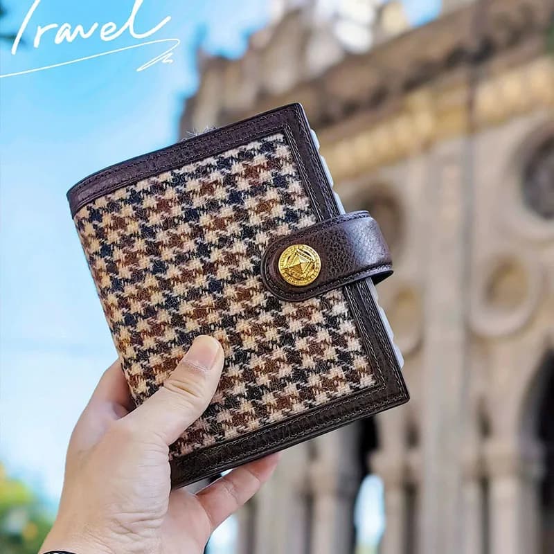 Istanbul tweed collage mbox a5 a6 a7 a8 a9 a5slim notebook raccoglitore ad anelli planner quaderno da viaggio