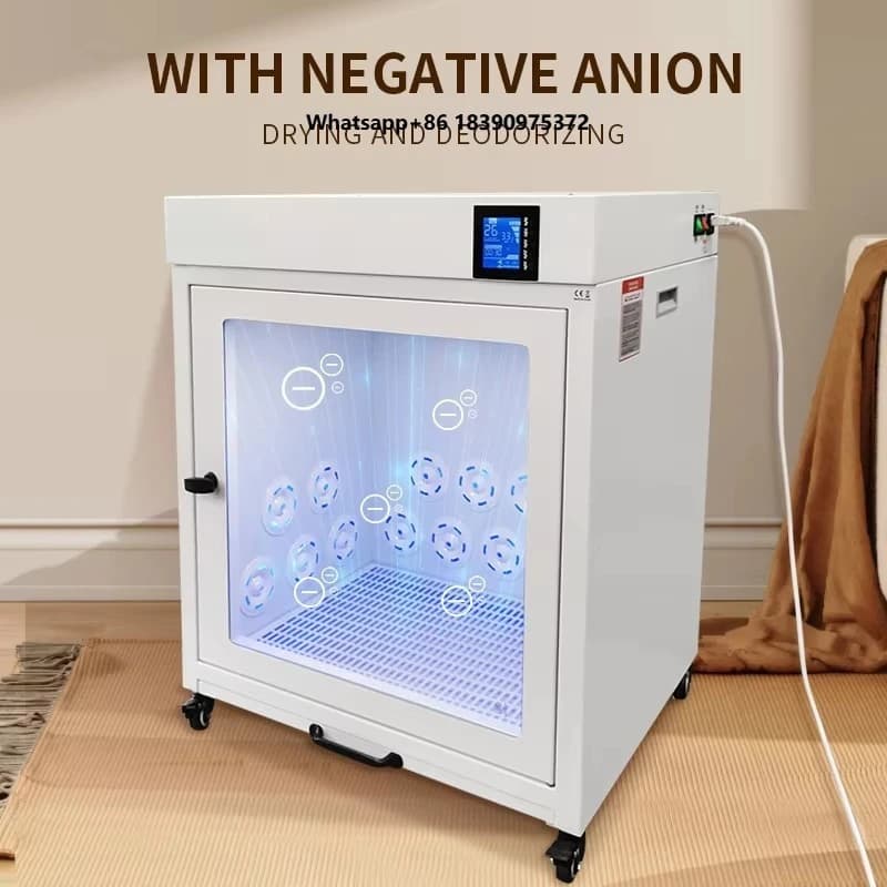 G5 White Stainless Steel Pet Dryer Machine CE Certified Low Noise Cat Hair Drying Cabin Smart Control Charge UV Light Water