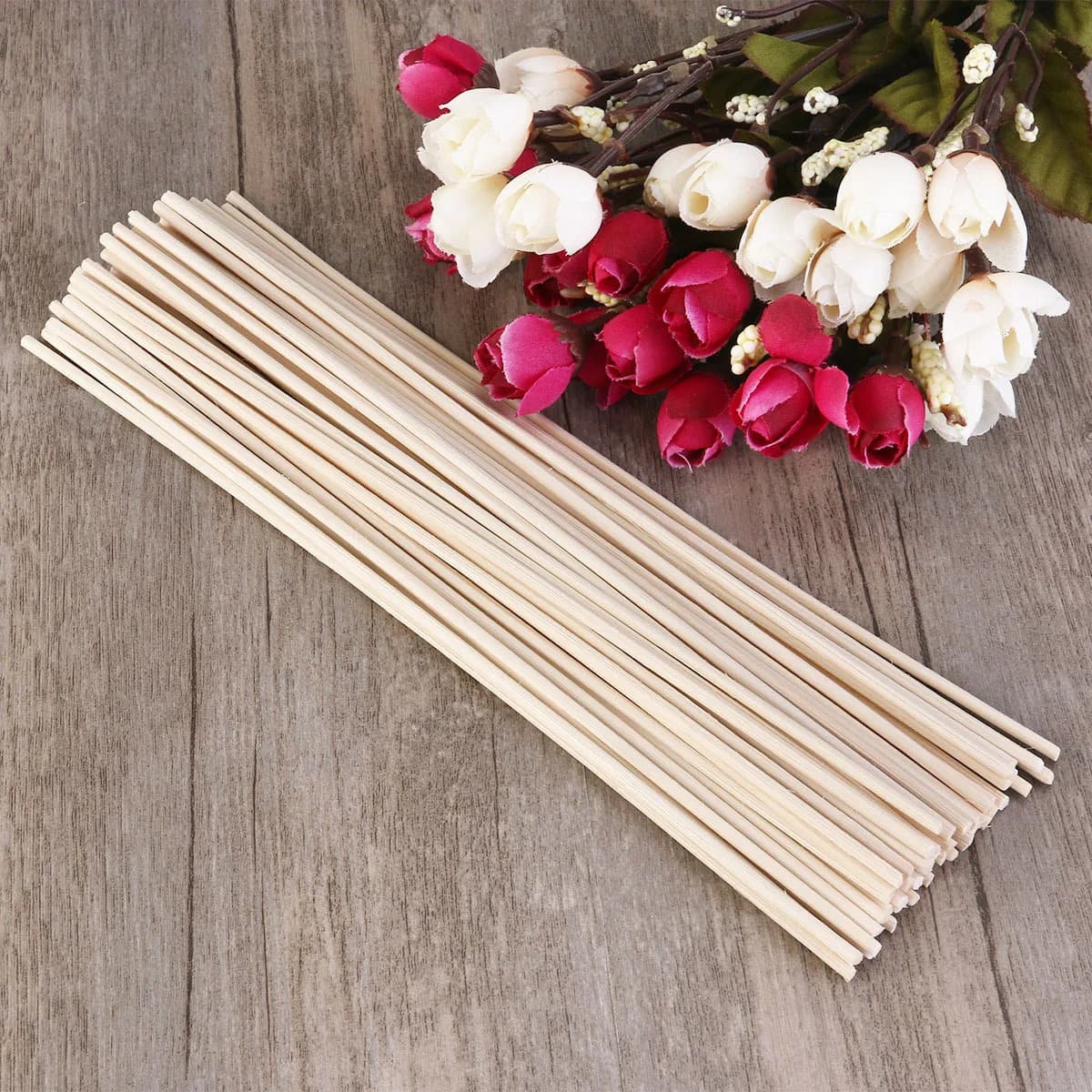 Bastoncini di ricambio per diffusore di olio aromatico Duffuser per ance in rattan naturale per oli essenziali Deodorante per ambienti volatile Mikado