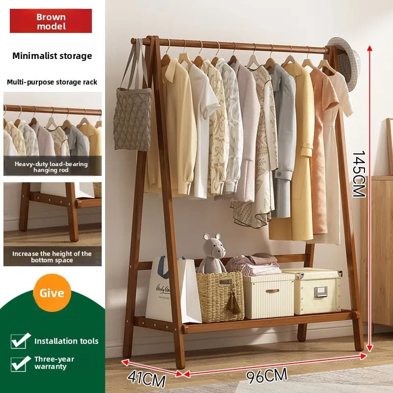 Nuovo modello appendiabiti da camera da letto, appendiabiti da terra semplice per hotel, porta abiti da terra, scaffale portaoggetti per vestiti