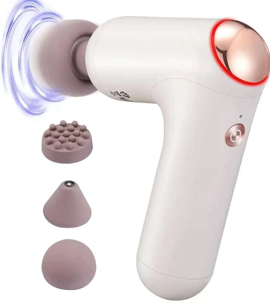 Wireless Portable Muscle Massage Gun Battery Powered Vibration Massage Without Portable Brushes Outdoor Home Use Heating Hotel
