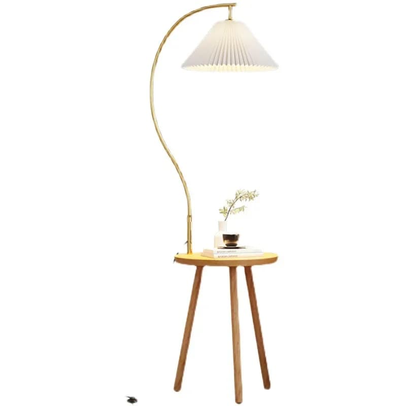Lampada da terra in legno massello per soggiorno, accanto al divano e al tavolino, semplice lampada da comodino verticale per camera da letto