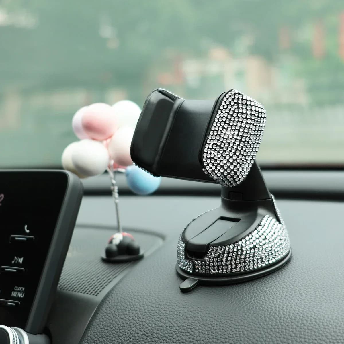 Mobile Phone Holder for Crystal Car with Rhinestones Phone Holder Flexible Table Holder for Car Accessories bling Interior for Women