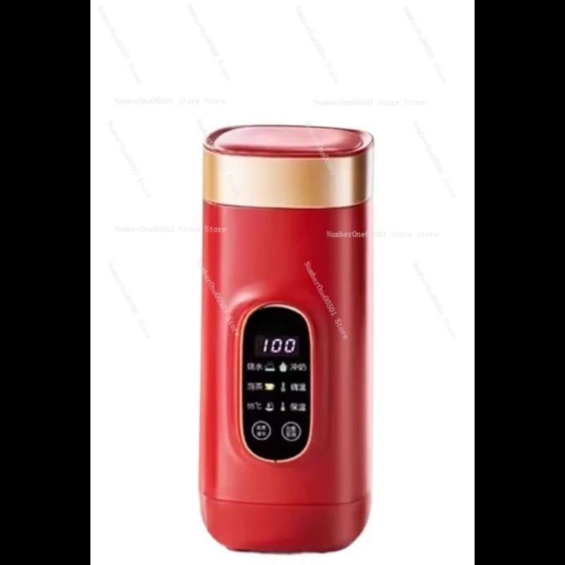 Portable Electric Kettle Mini Travel Water Heater Smart Thermos Cup with Temperature Control for Milk Tea 650ml