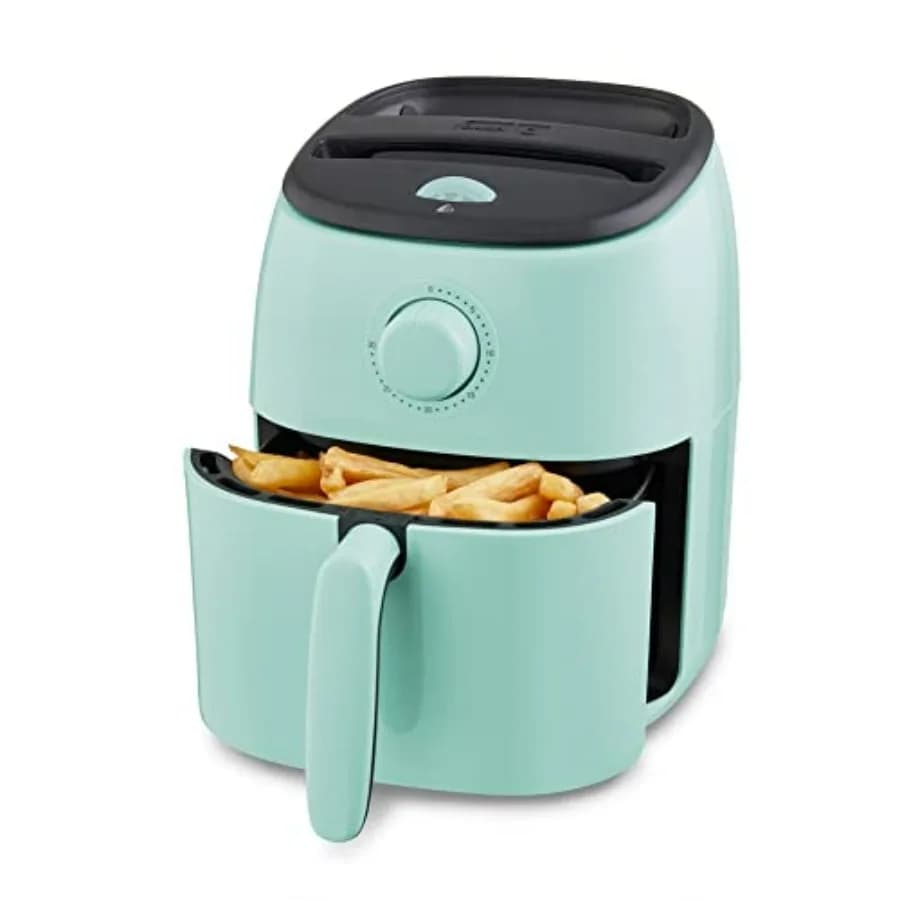 Friggitrice ad aria compatta con tecnologia Tasti-Crisp - 2,6 quarti - Cestello antiaderente Aqua - Controllo della temperatura regolabile - Auto S