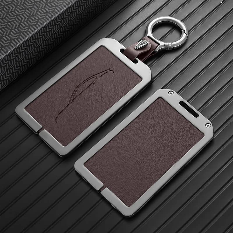 Card Key Cover For Leapmotor T03 B10 Leapmotor C10 B05 B03X Zinc Alloy Protective Slim NFC Case Keychain Car Accessories