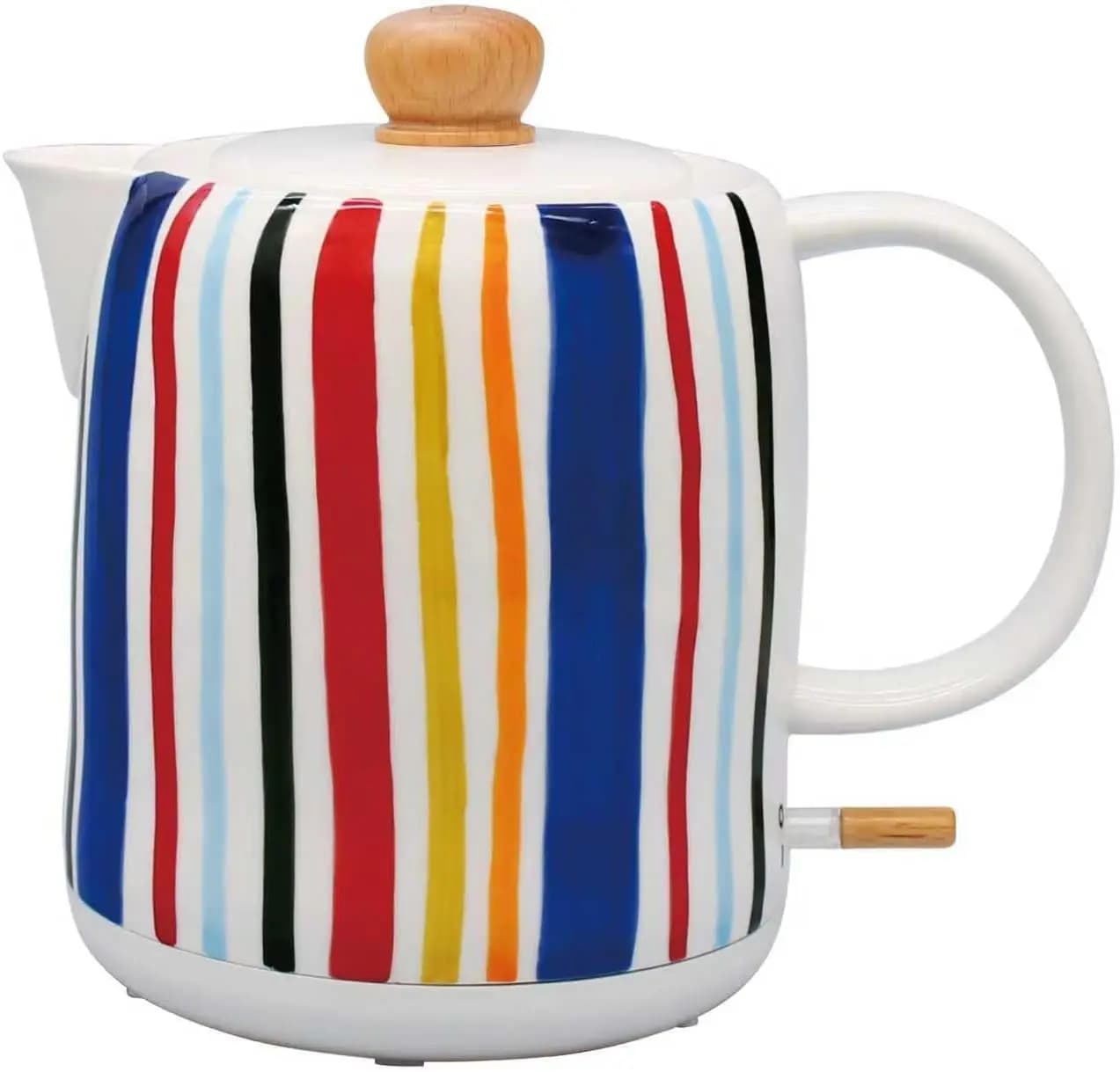 Bollitore Elettrico in Ceramica da 1,0 Litri, 1000W, Ebollizione Rapida, Spegnimento Automatico e Protezione Contro l'Ebollizione a Secco per Tè e Caffè