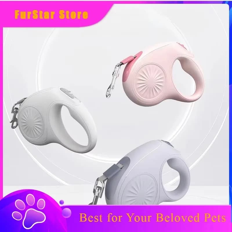 FurStarNew Pet Dog Leash Automatic Retractable Dog Walking Leash Extendable Pet Traction Rope Pet Supplies