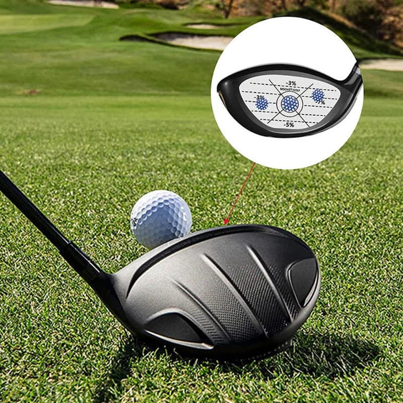 10 Fogli di Etichette Adesive per Mazze da Golf, per Driver, Woods, Ferri e Putter, Registratore di Impatto, Ausili per l'Allenamento dello Swing