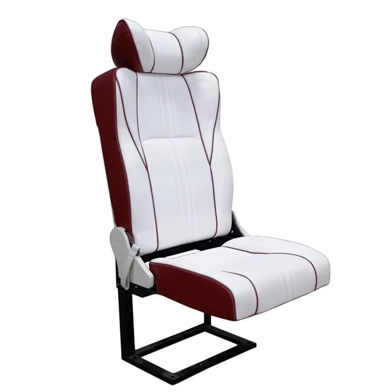 Custom motorhome bed seat with folding back, folding bed seat and customizable travel chair for campers