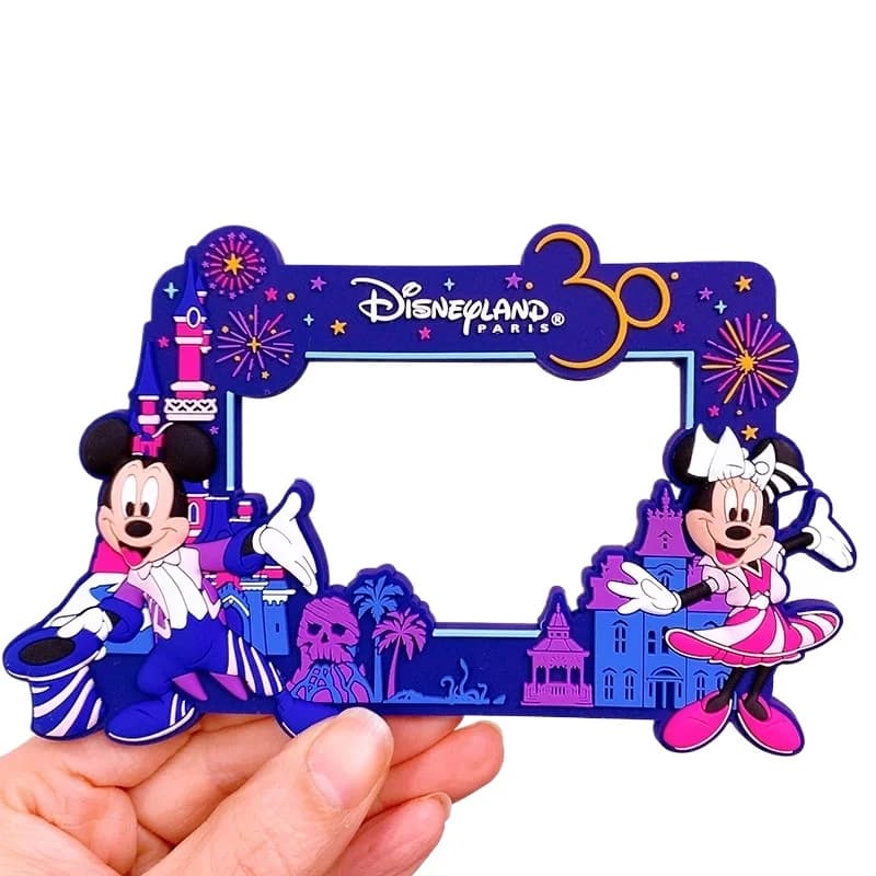 Magneti da frigorifero Disney Magneti da frigorifero Topolino Minnie Cute Anime Cornice per foto Adesivi per frigorifero in silicone Piastrelle decorative