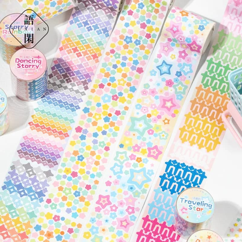 1 pz/1 lotto Nastri adesivi decorativi Starlight Tour nastri Spazzatura Ufficiale Scrapbooking stikcers Carta giapponese