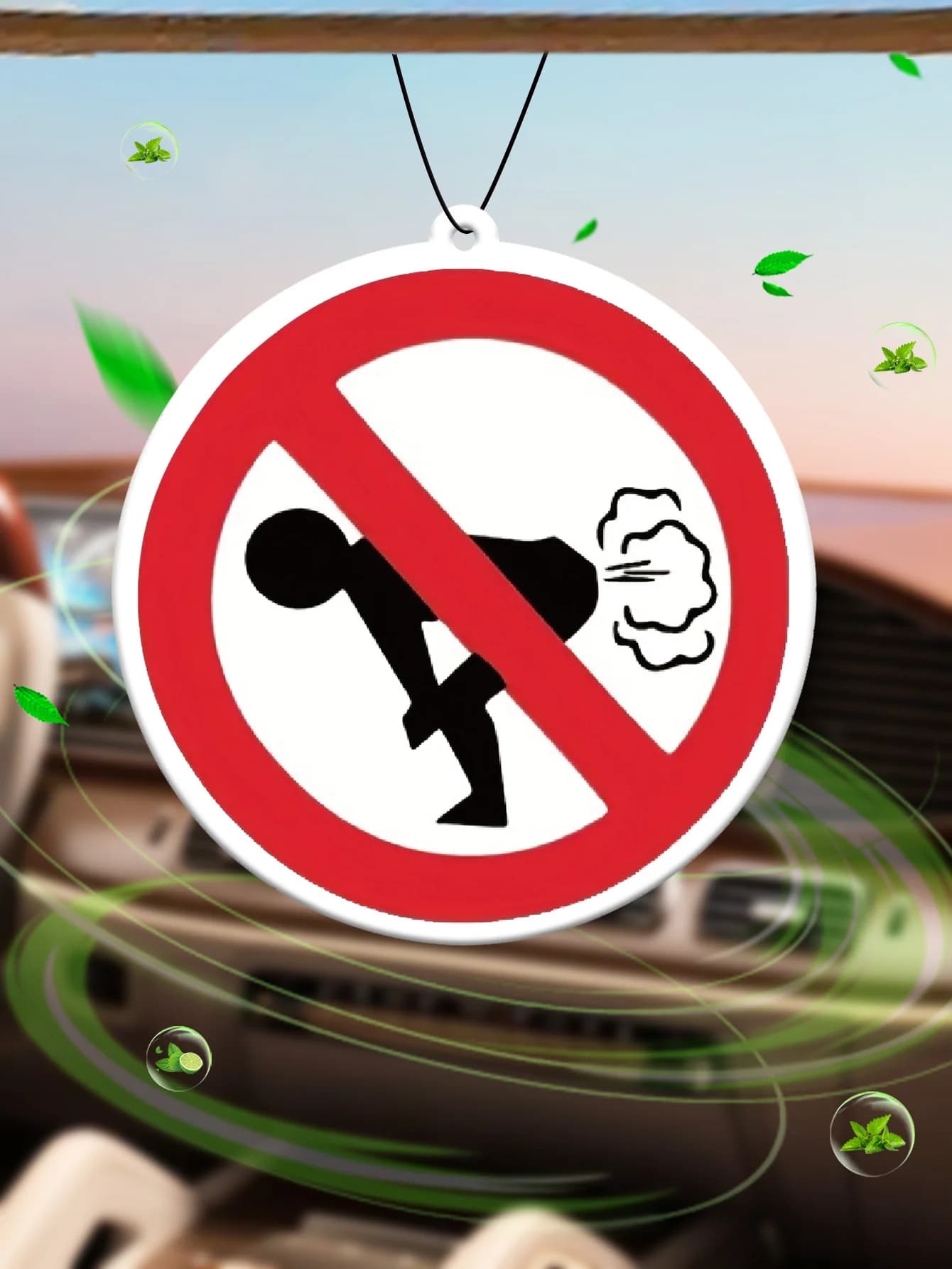 Nessun segno di scoreggia Come esilaranti sono queste leggi strane di noi? Il pendente per deodorante per auto dura durante 90 giorni, fragranza naturale, profumo più profumato globale nella hall dell'hotel a cinque stelle, grado di profumo del negozio di lusso.