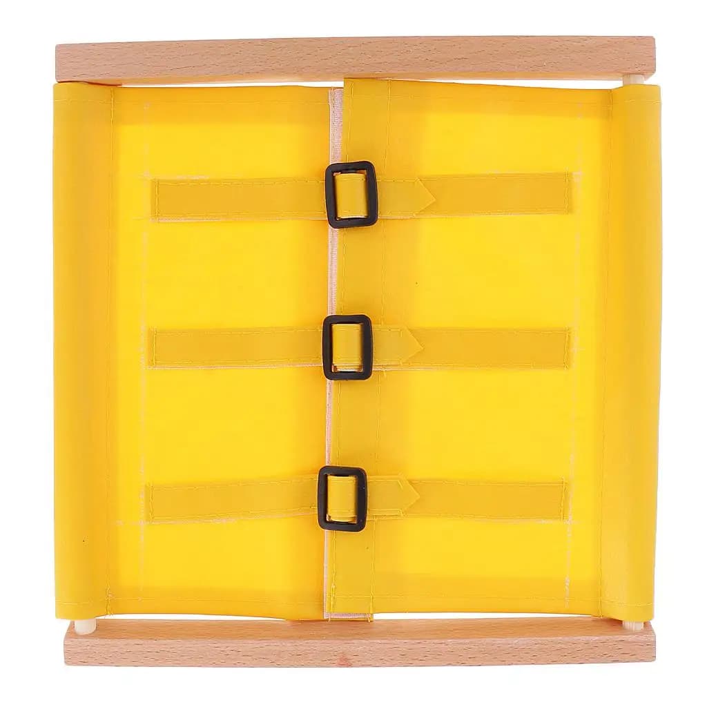 Montessori Practical Life Material Beechwood Dressing Frame Educational Toy for Toddler Early Development