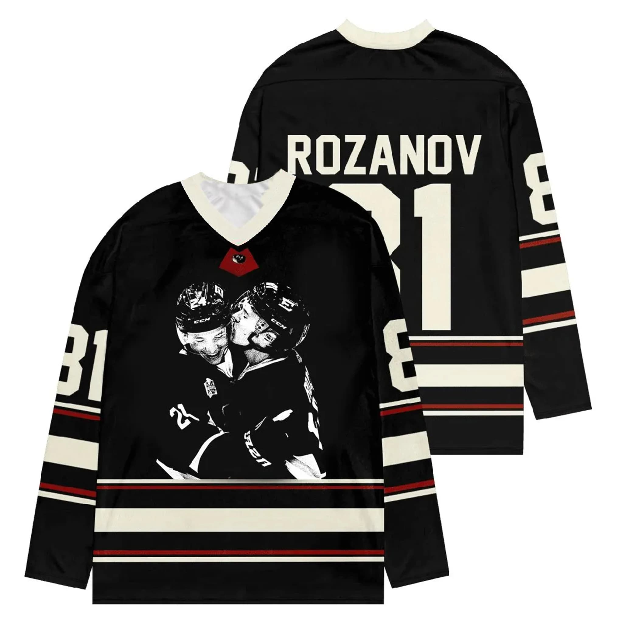 Maglia da Hockey Rivality Riscaldata, T-Shirt Cosplay Ilya Rozanov Shane Hollander, Regalo per Appassionati di Sport, Abbigliamento da Collezione per Fan