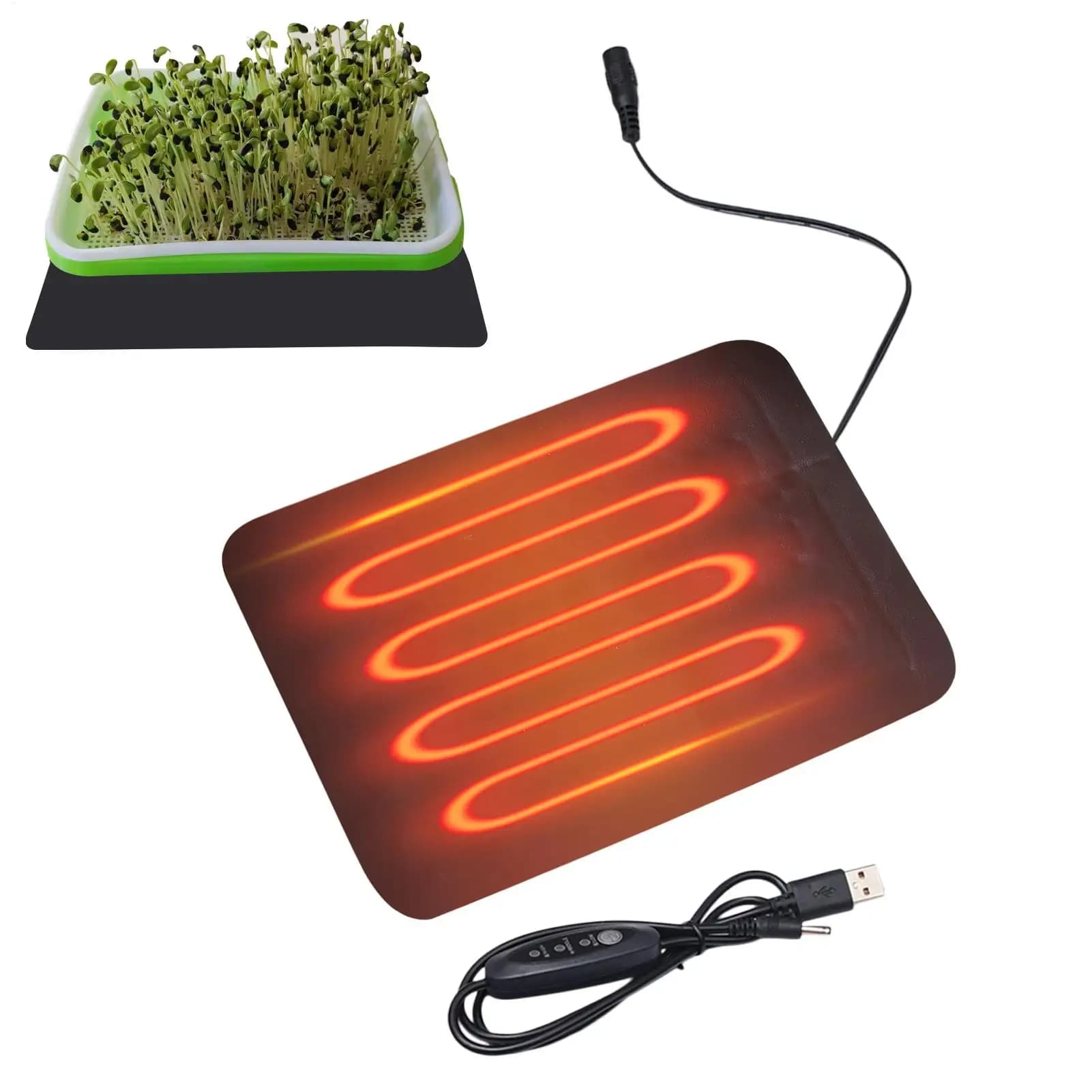 8.5W 5V 2A Plant Heat Mat Plant seeds Germination Propagation Pad Hot Plant Flower Vegetable Winter Anti-cold Heat Mat