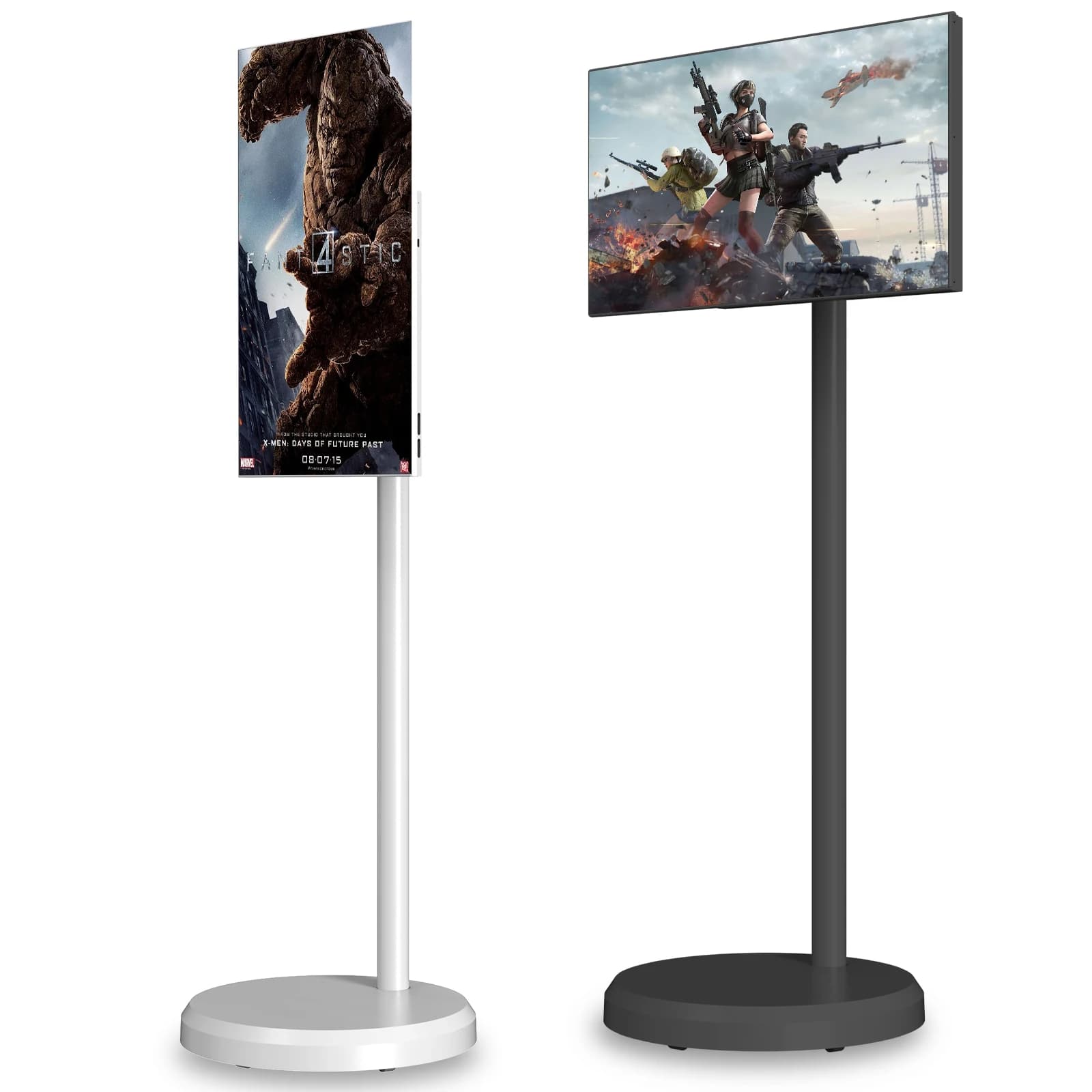 Display LCD Interattivo Android HD da 21,5 24 27 32 Pollici con Batteria 5H o 9H, TV Portatile Smart Wireless con Supporto