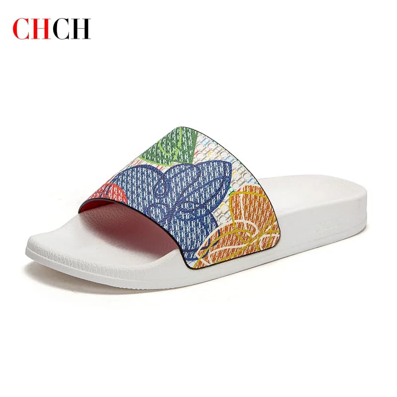 CHCH Beach Sandals Women's Fashion Outdoor Slippers EVA Home Shoes Women's Bathroom Shoes