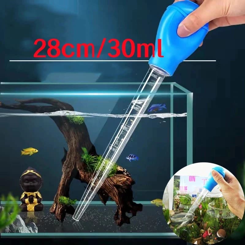 Aquarium Water Changer Fish Tank Vacuum Cleaner with Lengthened Pipettes Simple Cleaning Tool for Easy Fish Tank Maintenance