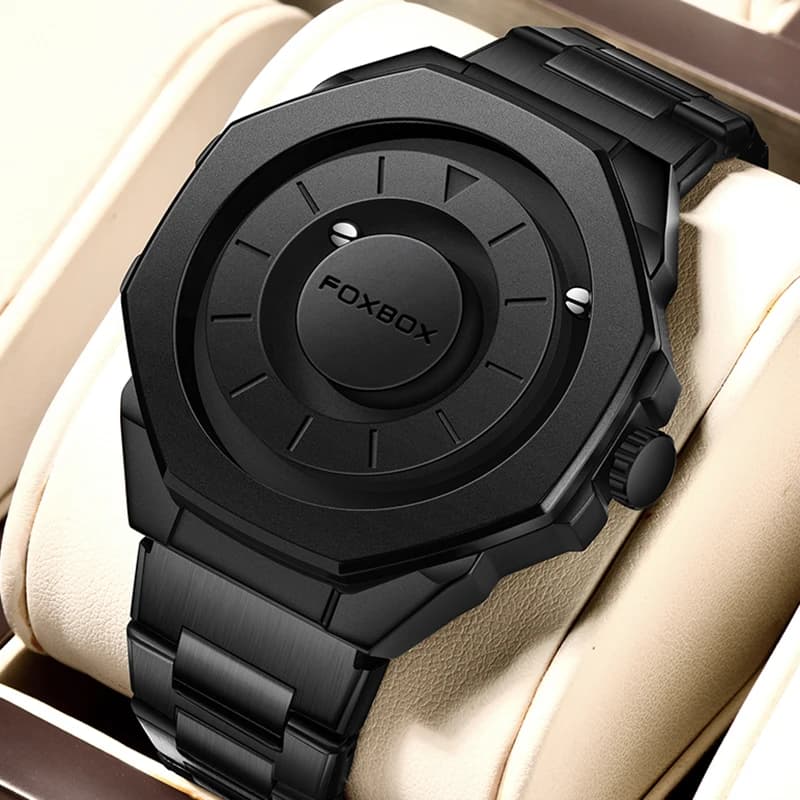FOXBOX Orologi da uomo LIGE Orologio da polso al quarzo impermeabile con design a sfera di lusso delle migliori marche per uomo Orologio da polso al quarzo impermeabile da lavoro alla moda