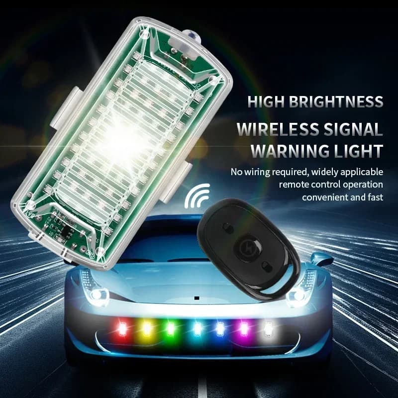 Wireless LED drone strobe light for car bikes with remote control Flash signal light