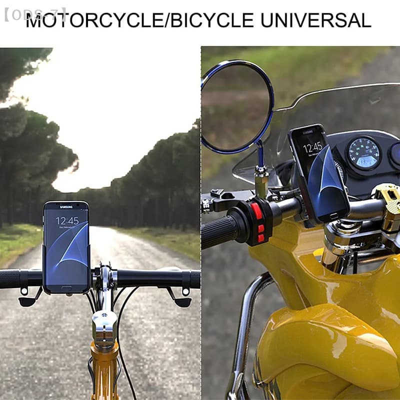 【ODS-7】Supporto Universale in Metallo a 360 Gradi per Smartphone da Moto/Bici, Montaggio su Manubrio per iPhone Xiaomi
