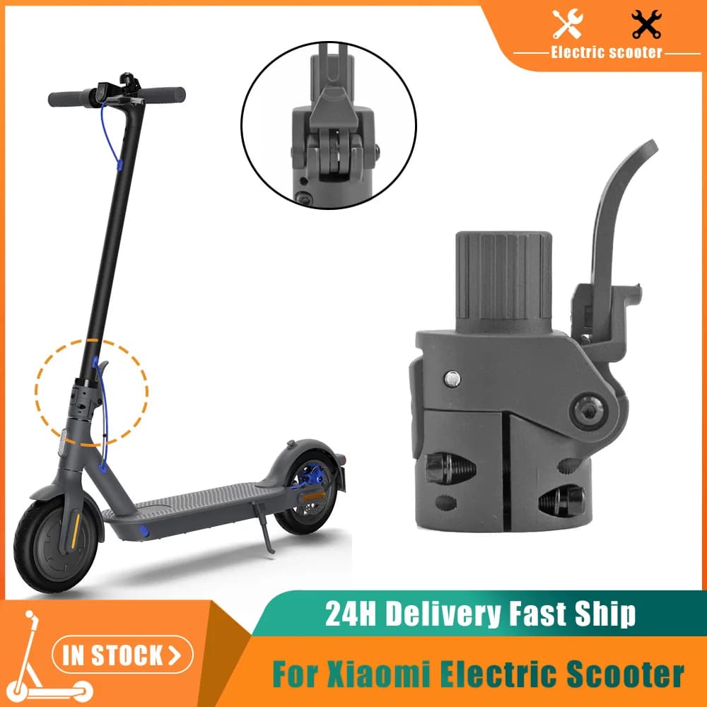 Vite di base per asta pieghevole Prts per scooter elettrico Xiaomi 3 Mi3 Base per asta pieghevole Funzione in metallo solido Fibbia a molla Parte pieghevole