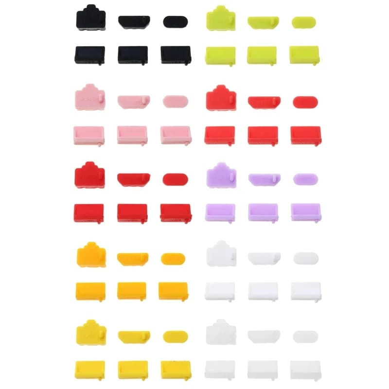 7Pcs spine antipolvere in Silicone Set interfaccia USB coperchio antipolvere spina antipolvere per PS4 PS3 Console di gioco PS5 accessori interfaccia USB