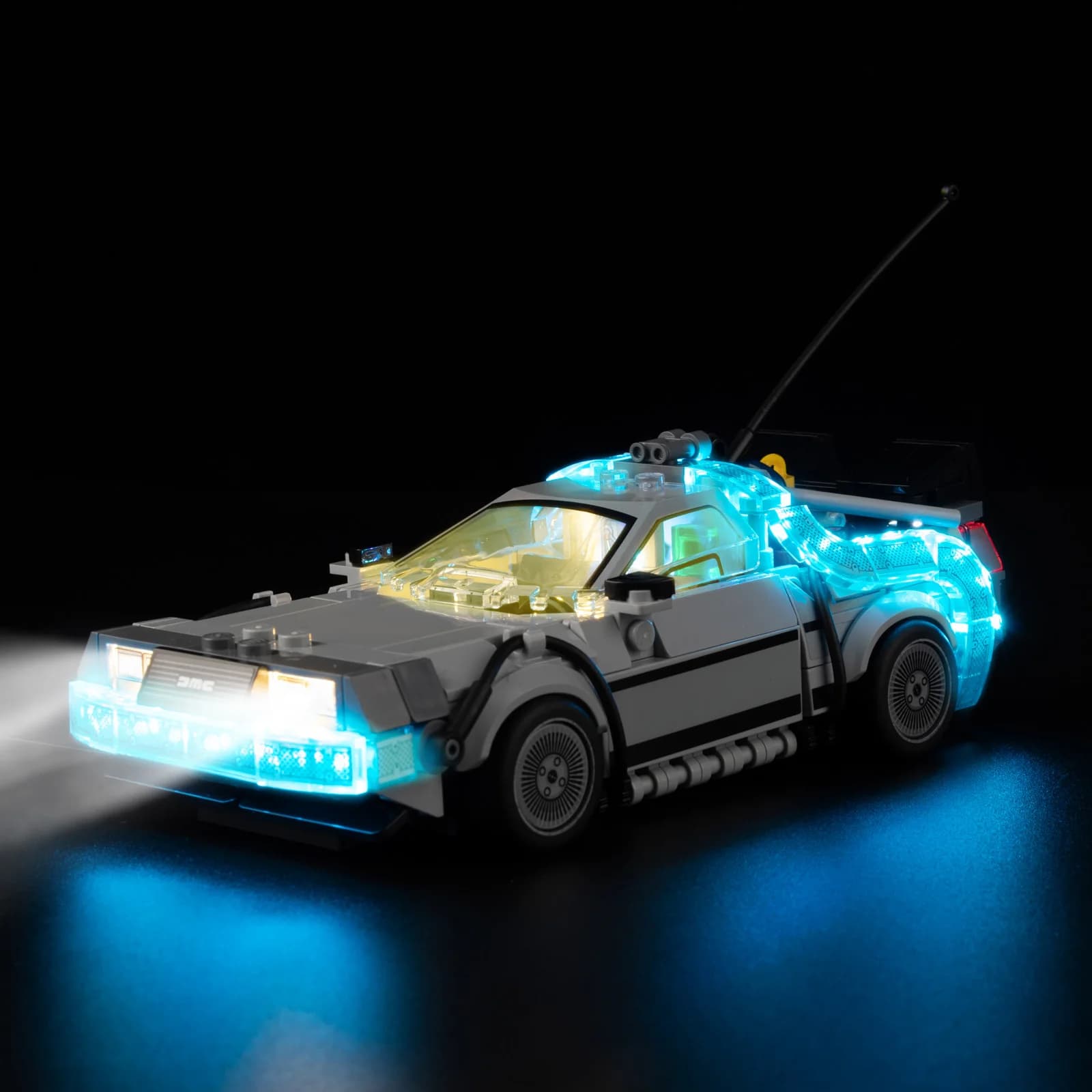 Kit di luci a LED per la macchina del tempo LEGO di Ritorno al futuro Delorean # 77256 Lampada Decorativa a Blocchi da Costruzione Senza Modello in Mattoncini